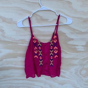 embroidered tank top
